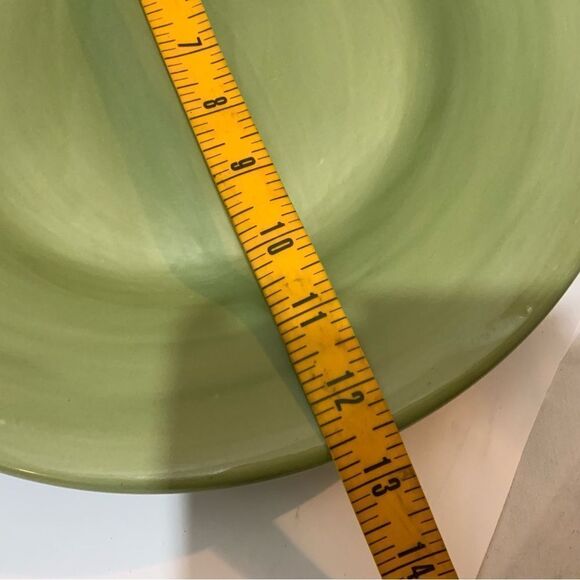 POTTERY BARN - SAUSALITO - Light Green - 12 1/4" Dinner Plate - Picture 5 of 8